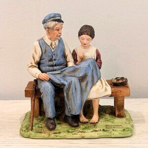 Norman Rockwell Museum 1979 Vintage THE LIGHTHOUSE KEEPER'S DAUGHTER Japan